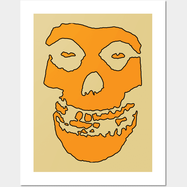 Crimson Ghost - Orange Solid Wall Art by Controlled Chaos